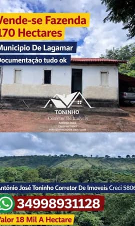 Fazenda/Sítios/Chácaras em Lagamar - Centro