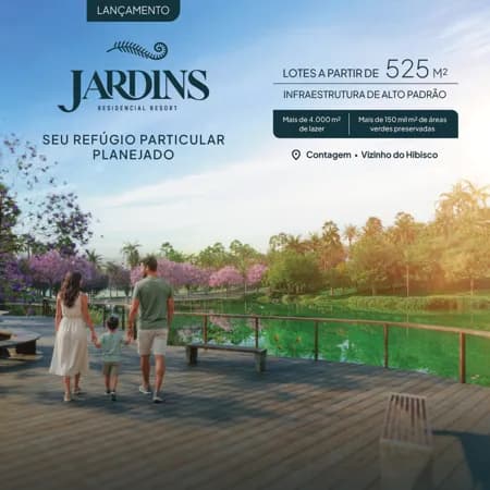 Lançamento Jardins Residencial Resort em Contagem