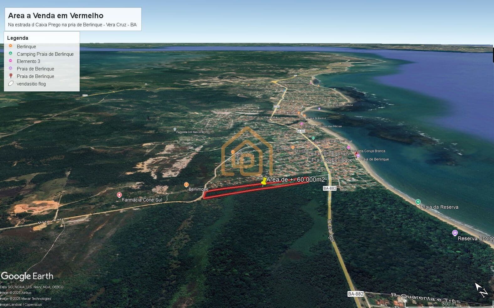 Área Residencial/Comercial em Cacha Pregos, Vera Cruz/BA