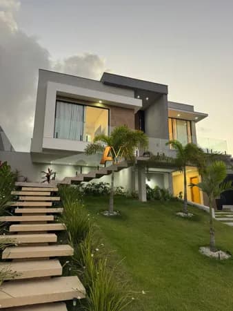 CASA 4/4 E COM PÉ DIREITO DUPLO EM ALPHAVILLE LITORAL NORTE 3