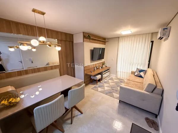Apto 3 quartos mobiliado com churrasqueira e piscina