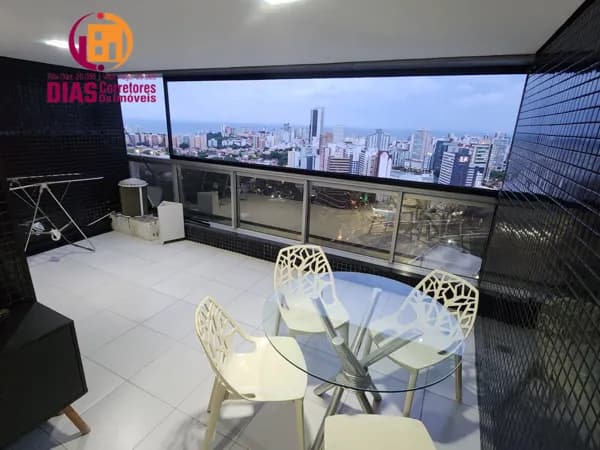 Vendo lindo Apartamento Vista mar com 51m2, varanda gourmet, 1/4 suíte, mobiliado e decorado- Caminho das Árvores- Salvador/Ba