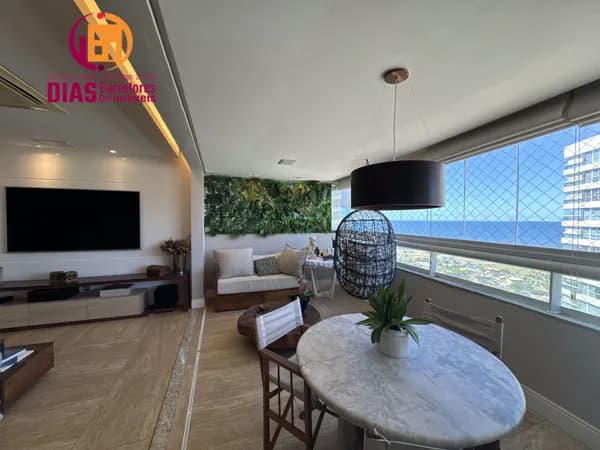 Vendo em super oportunidade Apartamento com 207m2, varanda gourmet vista mar, 3 suítes, 4 vagas, total infraestrutura- Patamares - Salvador/Ba.