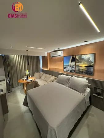 Alugo anualmente Apartamento Studio novo mobiliado e decorado ALIVE vitória - Salvador/BA