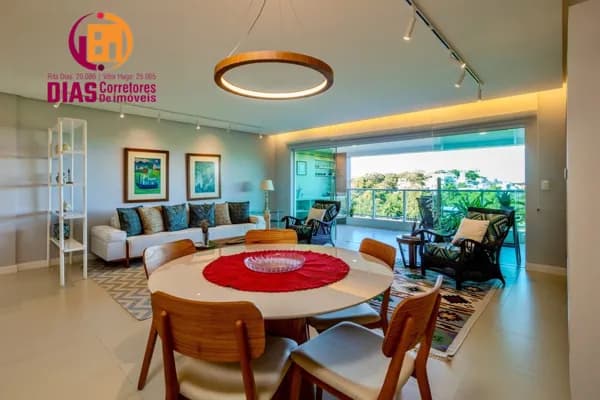 Vendo lindo Apartamento na Mansão Real no Alphaville com 142m2, 4/4, 3 suítes, 3 Vagas, total infraestrutura- Alphaville I - Salvador/Ba