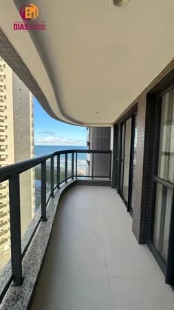 Vendo Apartamento novo, nascente, andar alto, com 40m2, varandão vista mar, no Beach Class, 1 vaga - Jaguribe - SSA/BA.