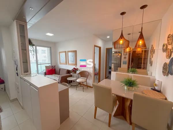 Apartamento 2 de quartos sendo 1 suíte, mobiliado, em prédio com área de lazer no Centro, Guarapari/ES
