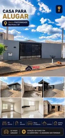 Casa em São José do Rio Preto - Parque Residencial da Fraternidade