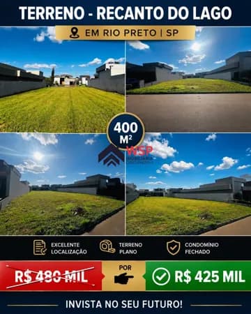 Lote/Terreno em São José do Rio Preto - Loteamento Recanto Do Lago
