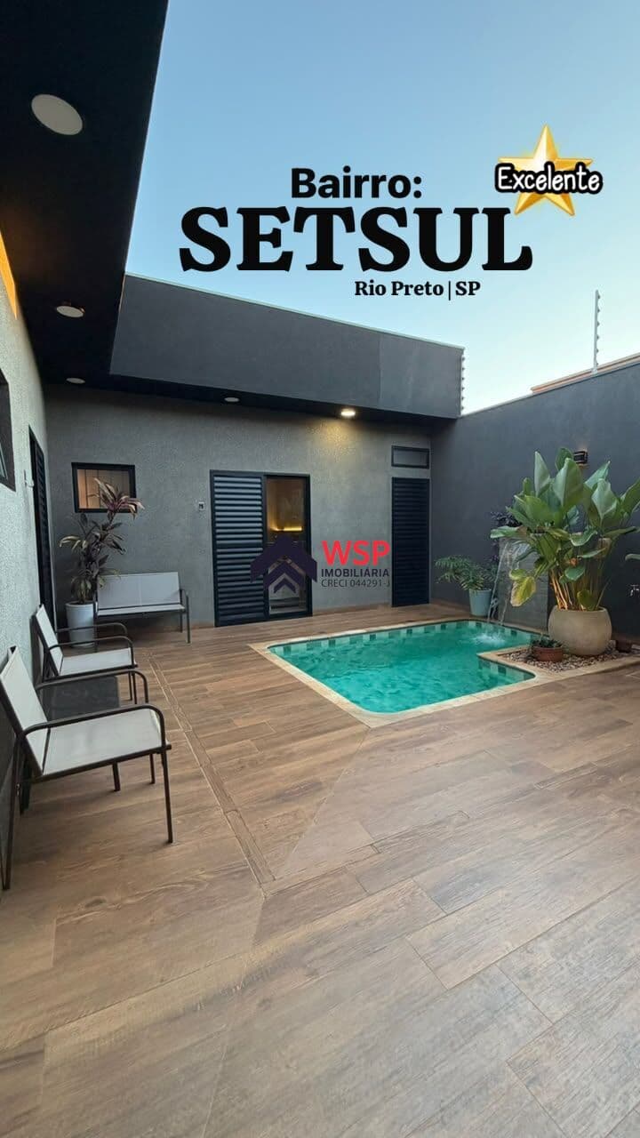 Casa em São José do Rio Preto - Residencial Setsul II