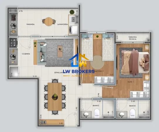 Apartamento à venda no Condomínio Manawa Residencial - Jundiaí - SP