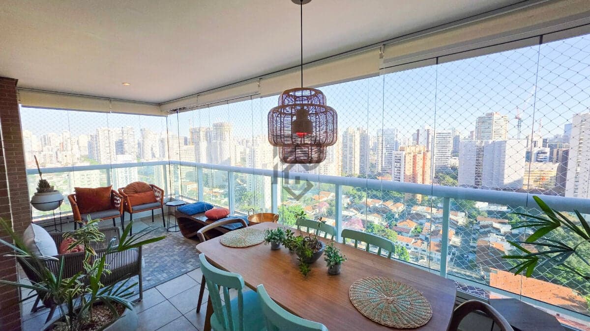 Apartamento brooklin andar alto vista livre