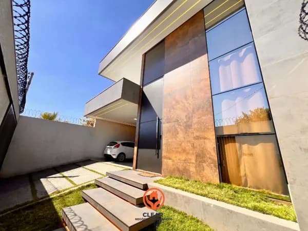 Casa Linear Alto Padrão | 3 Quartos | 4 Vagas | Área Gourmet | Alípio de Melo | Belo Horizonte/MG