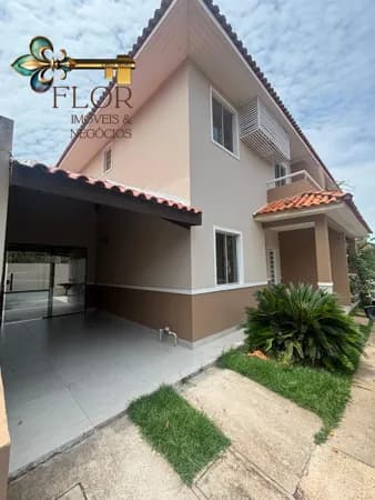 Sobrado para locação no Condomínio Villa di Capri em Cuiabá com 135m² – 3 quartos e ambientes integrados