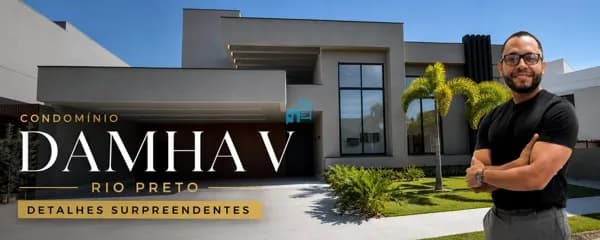 CASA CONDOMÍNIO DAMHA V EM SÃO JOSÉ DO RIO PRETO- 3547