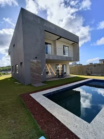 Linda Casa 5/4 para locação no Alphaville Litoral Norte 3
