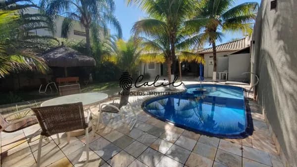 Área de Lazer Completa na City Ribeirão com 490 m² de Terreno, 3 quartos, churrasqueira, forno de pizza e piscina com cascata