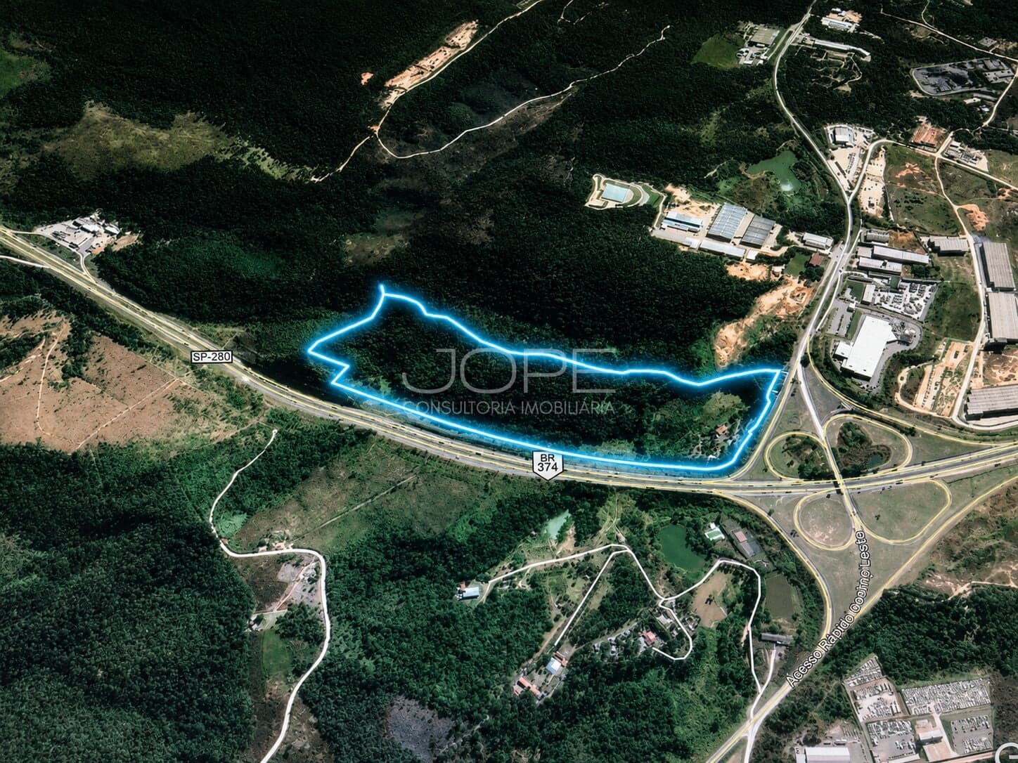 Área Industrial à Venda com 253.000 m² na Rodovia Castelo Branco Km 54 com Frente para o Trevo