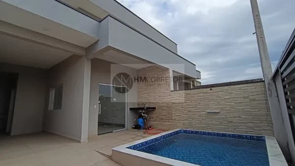 Casa Geminada em Estância Flora Rica, Peruíbe/SP