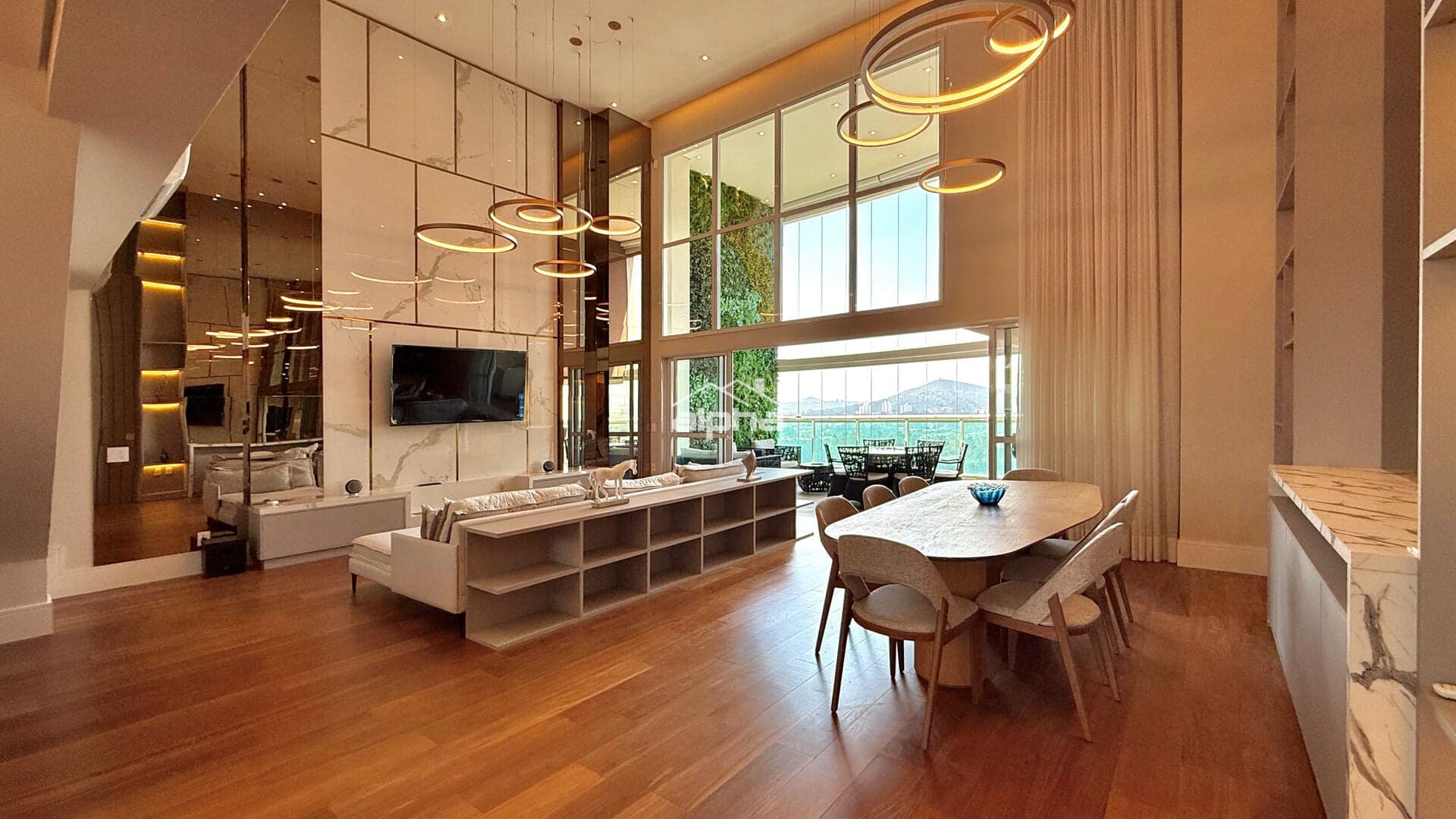 Ed. The Lake - maravilhoso apartamento com pé direito duplo e vista livre