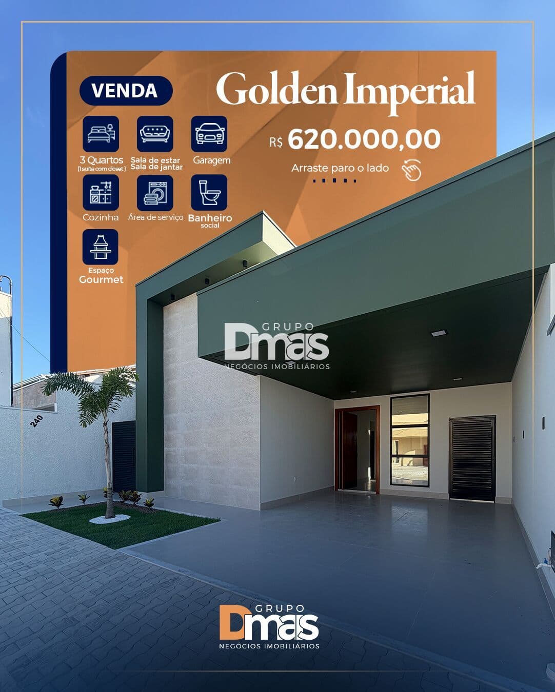 Casa no Condomínio Golden Imperial – R$ 620 mil