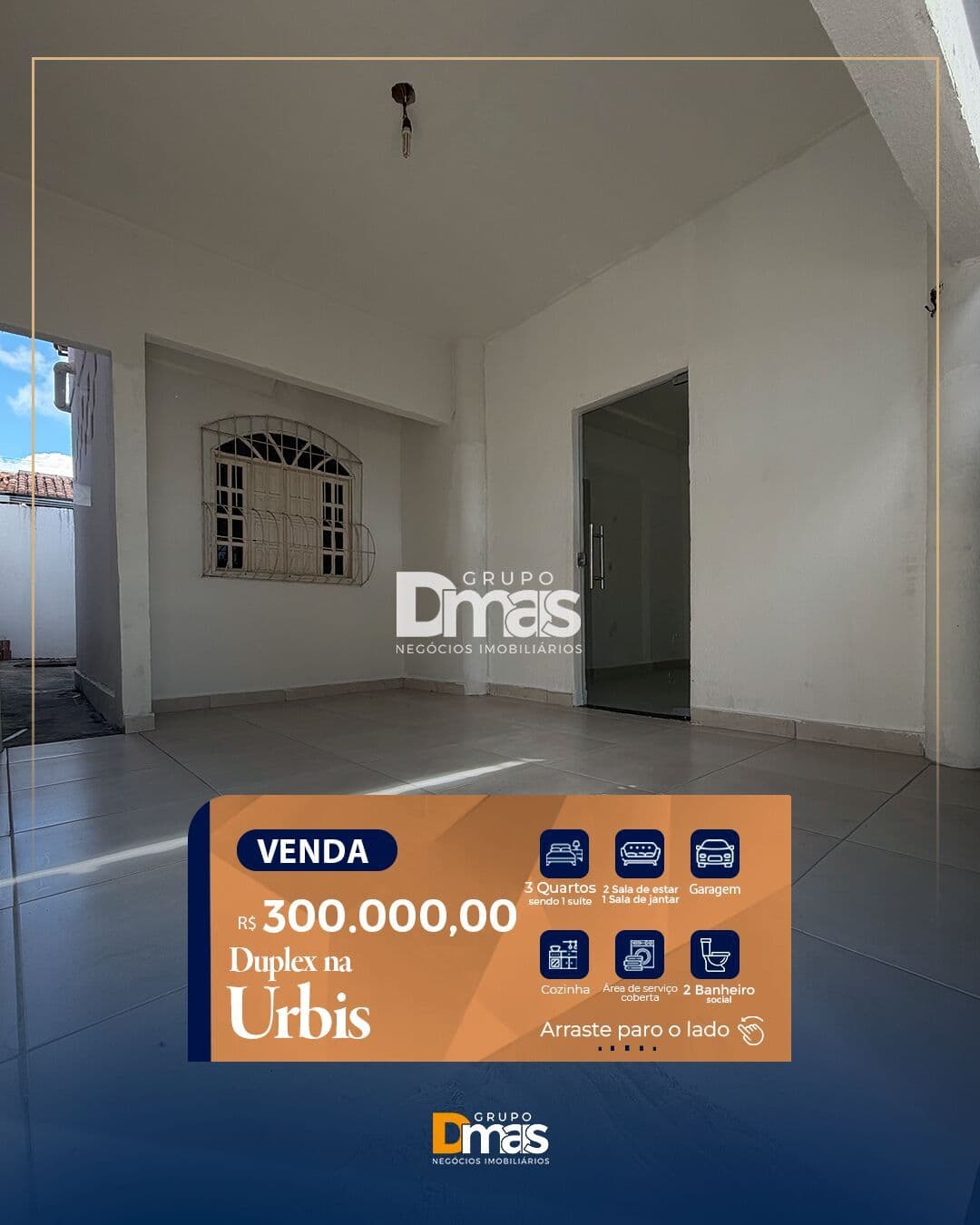 Duplex à venda na Urbis – R$ 300 mil