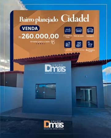 Casa no Bairro Planejado Cidadel – R$ 260 MIL