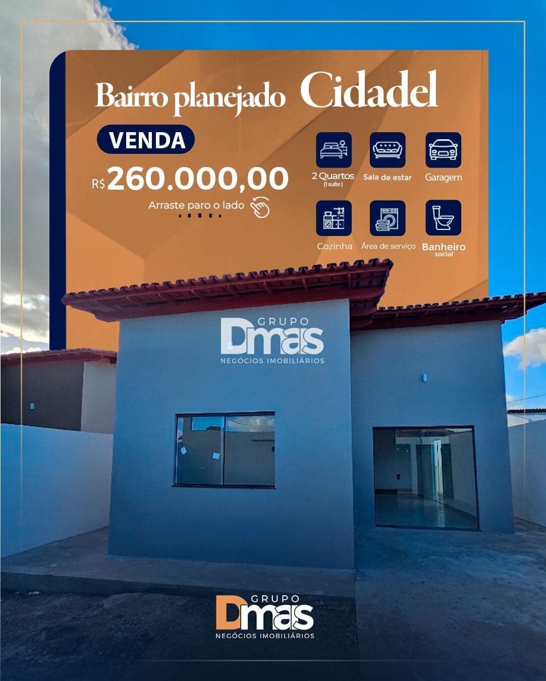 Casa no Bairro Planejado Cidadel – R$ 260 MIL