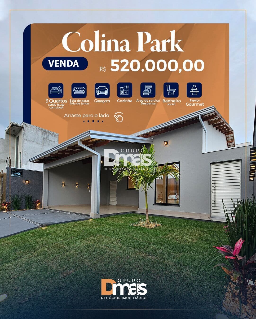 Casa no Condomínio Colina Park – R$ 520 mil
