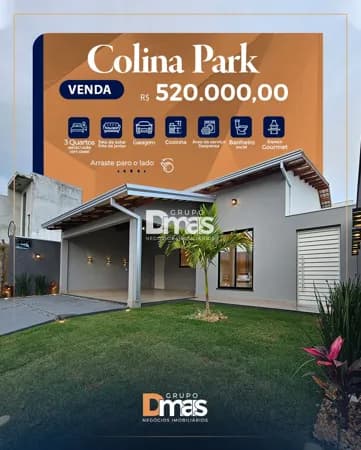 Casa no Condomínio Colina Park – R$ 520 mil