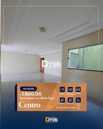 Apartamento para locação no Centro – R$ 1.600/mês