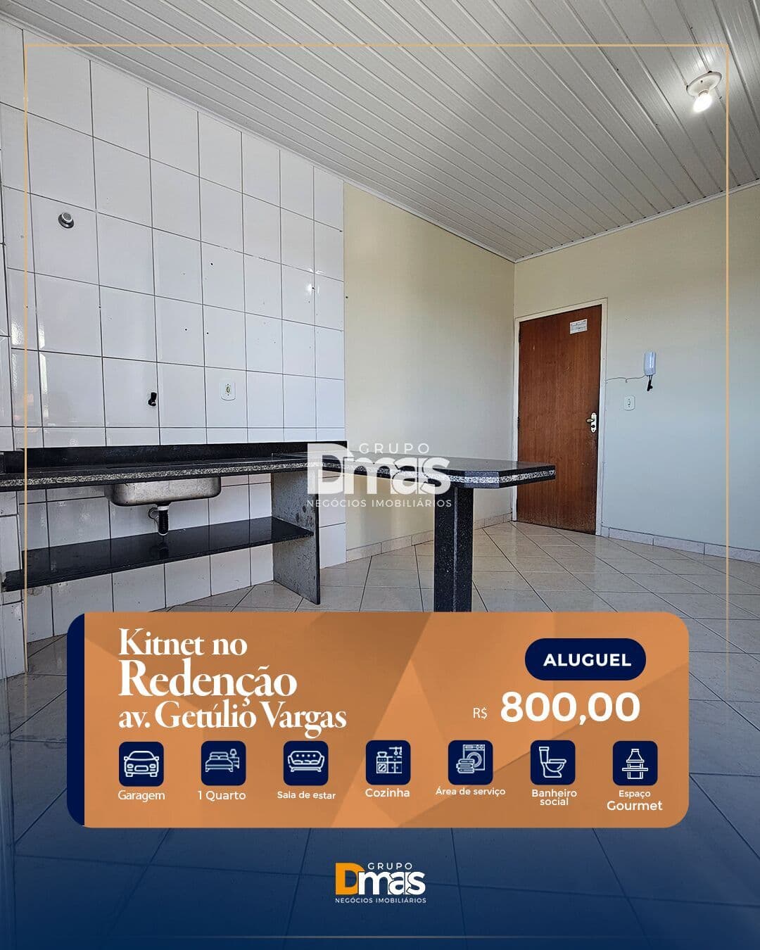 Apartamento para locação no Bairro Redenção – R$ 800/mê