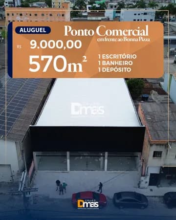 Galpão Comercial para Aluguel no Centro – R$ 9.000/mês