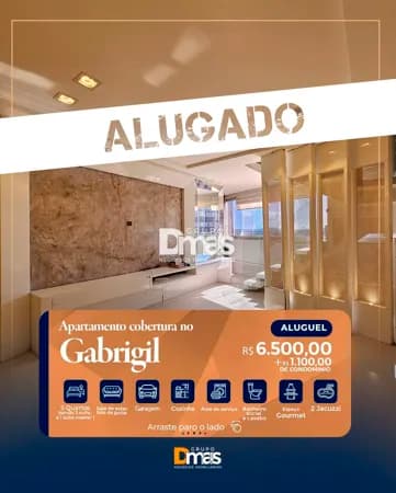 Cobertura para locação no Edifício Gabrigil – R$ 6.500/mês