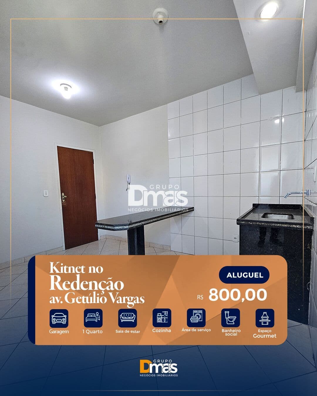 Apartamento para locação no Bairro Redenção – R$ 800/mês