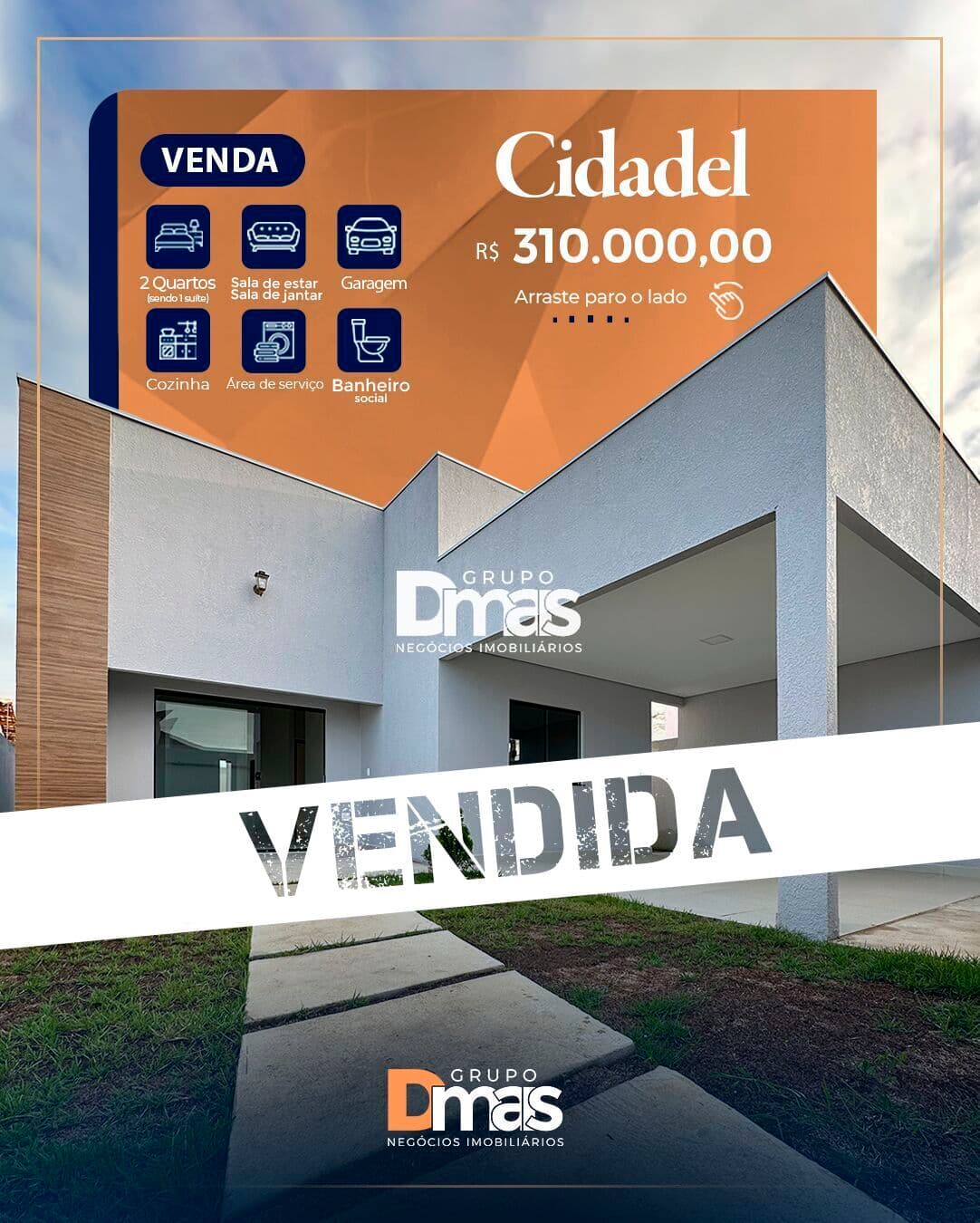 Casa no Bairro Planejado Cidadel – R$ 310