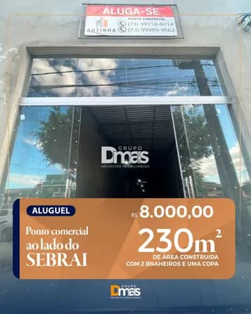 Imóvel Comercial para Locação – Ao lado do Sebrae | R$ 8.000/mês