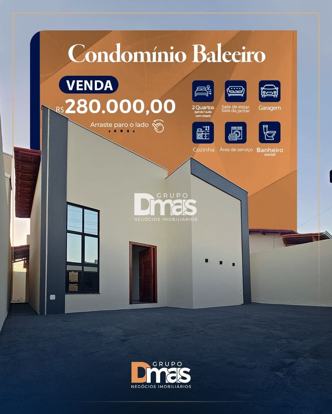 Casa no Condomínio Baleeiro - 280 mil