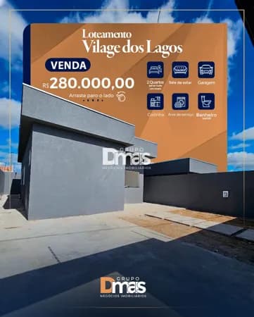 Casa no Village dos Lagos – R$ 280 MIL