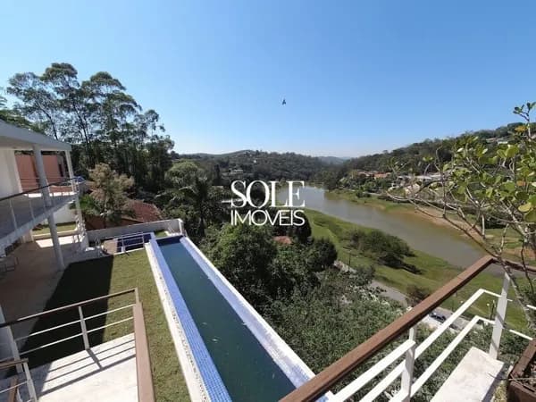 Casa em condomínio com piscina e vista para o lago no Capital Ville, Jundiaí
