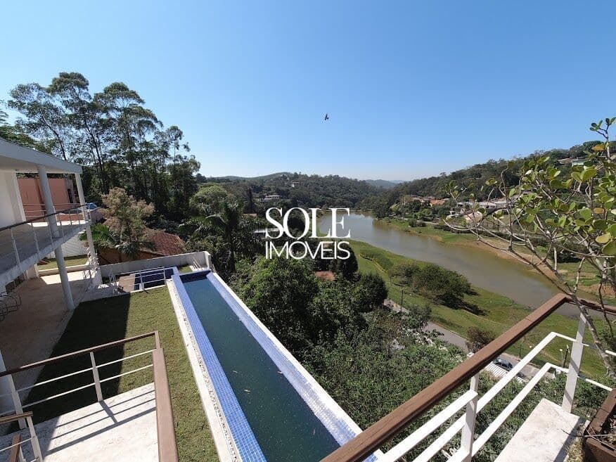 Casa em condomínio com piscina e vista para o lago no Capital Ville, Jundiaí