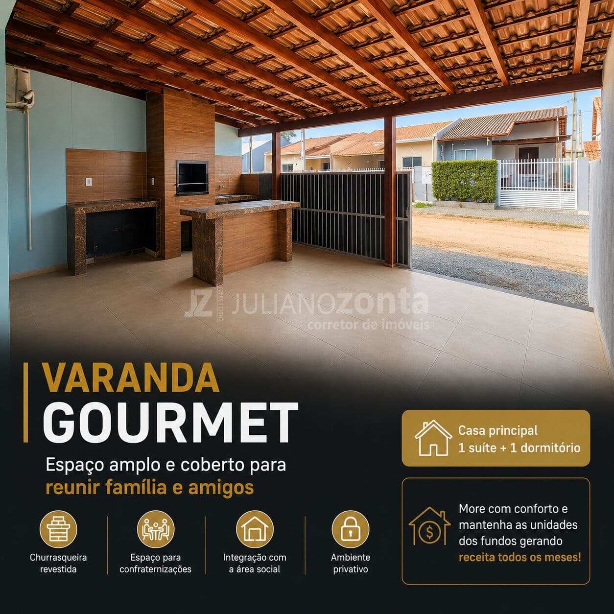 Casa c/ Suíte + 02 Imóveis locados (R$ 2.800,00)