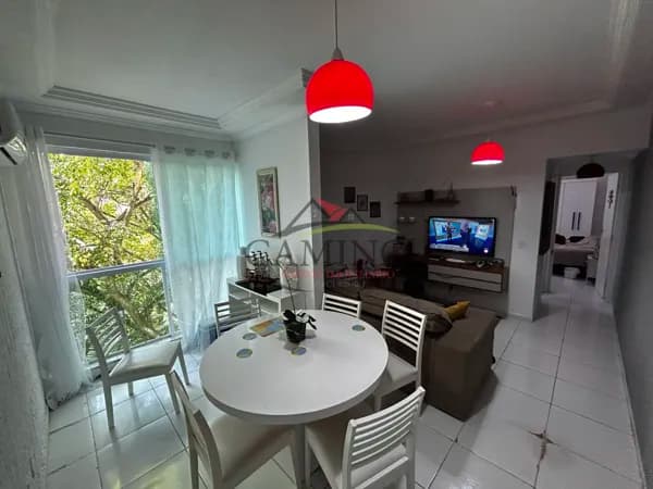 Apartamento de 1 dormitórios, sala ampla, 1 banheiros, 50 m², há 800 m da praia da Enseada, Guarujá/SP.