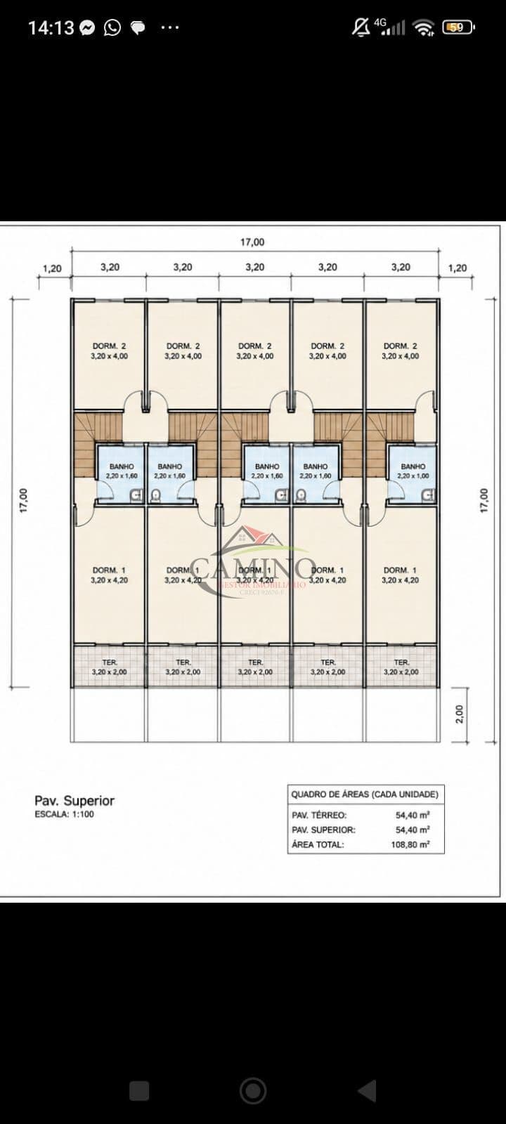 Sobrado amplo 2 Dormitórios - Em construção