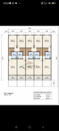 Sobrado amplo 2 Dormitórios - Em construção