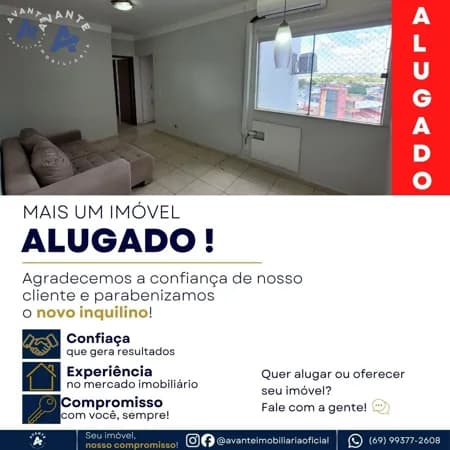 ALUGADO !!! Apartamento Completo para Aluguel no Condomínio Águas do Madeira – Porto Velho/RO