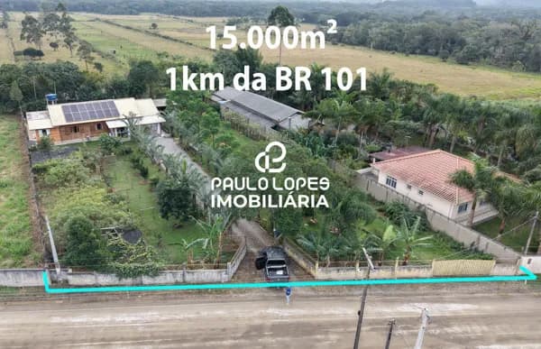 Sítio 15.000m² completo casa, pscina coberta, Três Barras em Palhoça