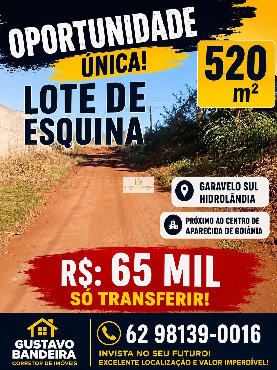 Lote/Terreno em Hidrolândia - Garavelo Sul I