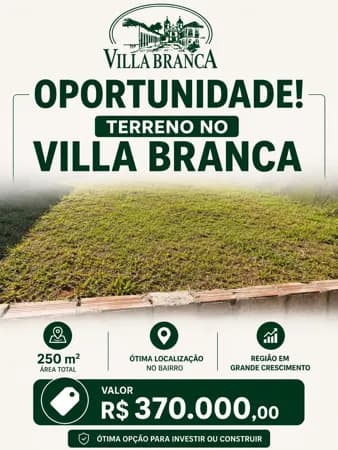 Oportunidade Terreno Plano Villa Branca