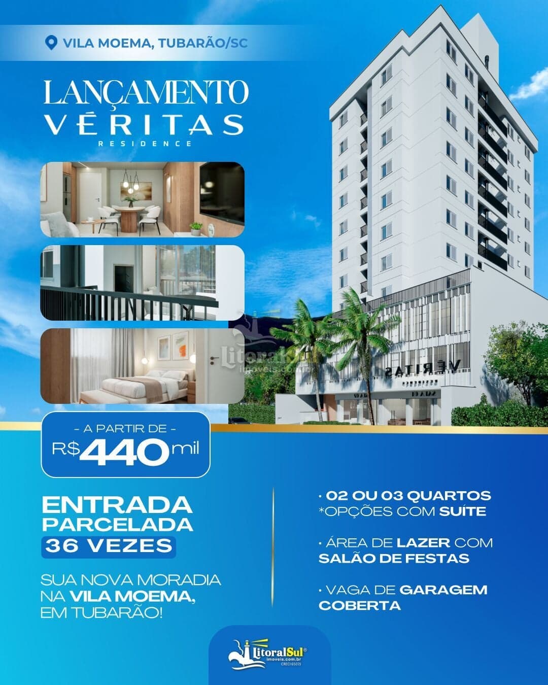 Apartamento à venda no Véritas Residence – Vila Moema, Tubarão/SC